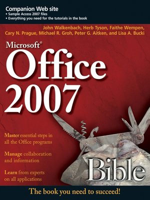 cover image of Office 2007 Bible